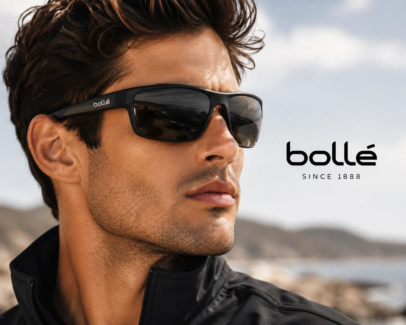 Cliente portant les lunettes Bollé