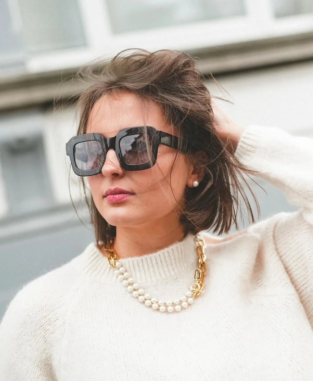 Client Opt'Inès avec ses nouvelles lunettes